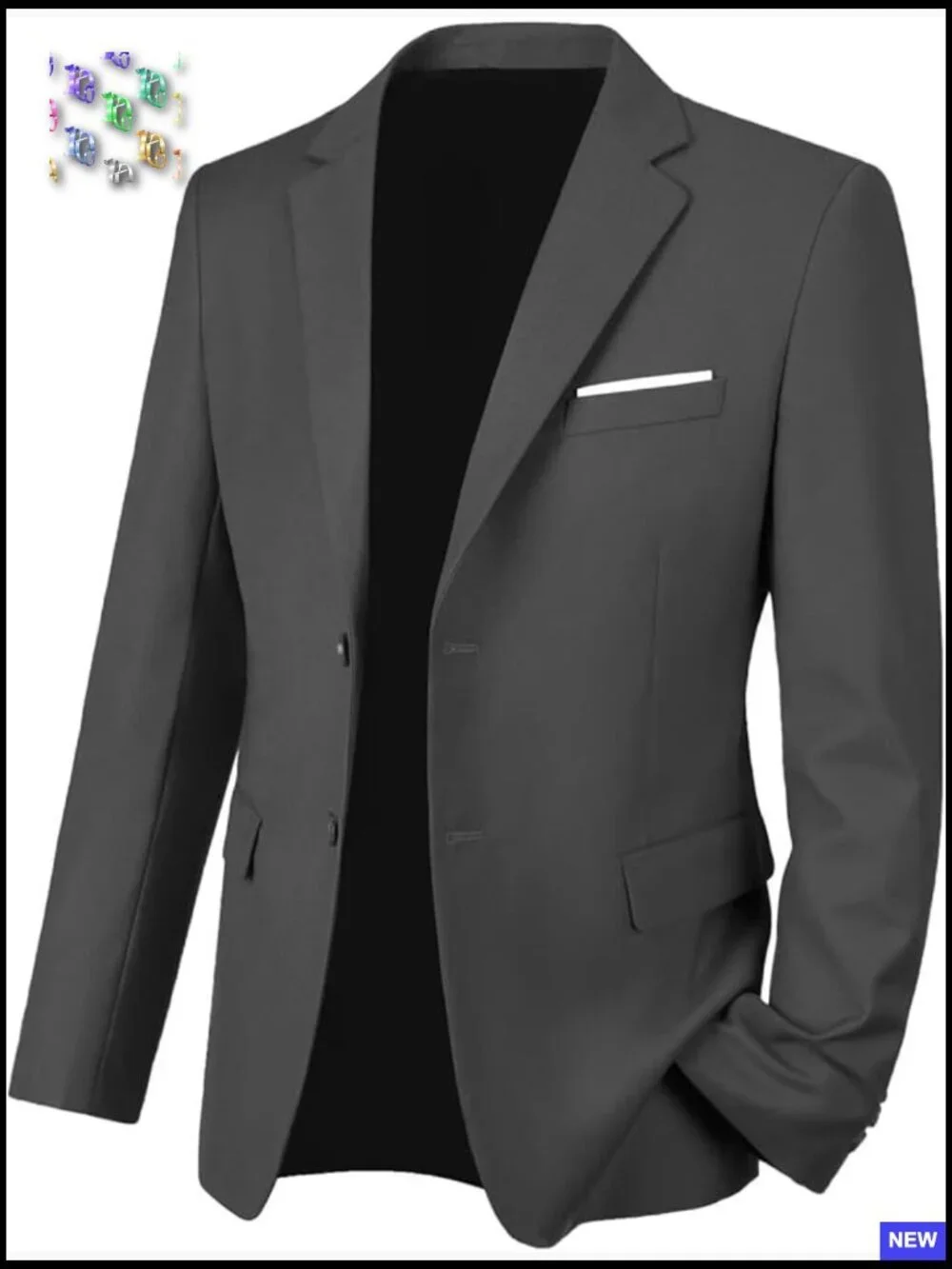 Slim Fit Blazer Modern Classic Tuxedo Jacket for Formal Wedding Prom